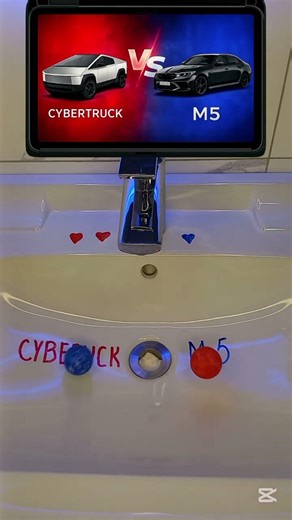 Cybertruck vs BMW M5 ⚡ Who Wins the Ultimate Drive Duel? #shorts #cars #driveduels