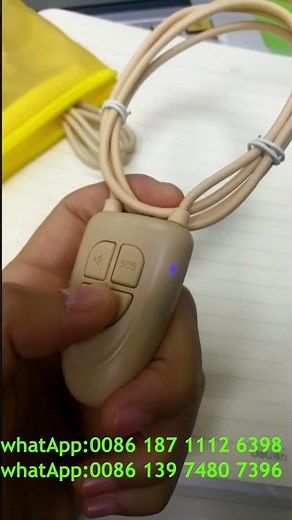 How to use spy Earpiece Earphone Bluetooth Neckloop Wireless Bluetooth Loopset Easy User Manual