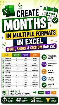 Full, Short & Custom Month Names Instantly
