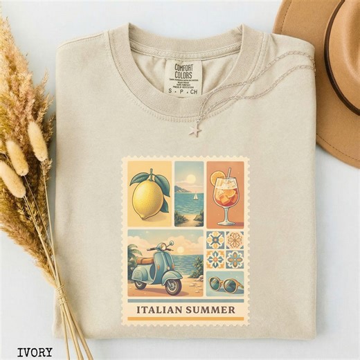 Comfort Colors® Italian Summer Shirt Cruise Vacation T-shirt Coastal Gift for Her Him - Etsy