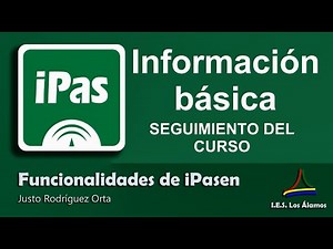 iPasen. Información básica: Seguimiento del curso