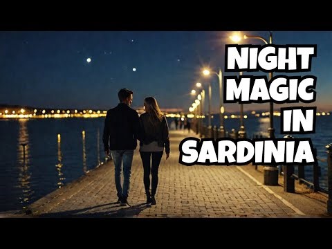 Night Vibe La Maddalena: Magical Island Walk Under the Lights | Sardinia [4K HDR]