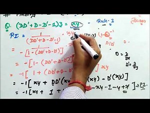 Solving Partial Differential Equation II Finding PI II Rule 4