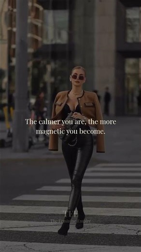 In a world that rewards noise and urgency, calm is a quiet advantage. #thefeminineempire