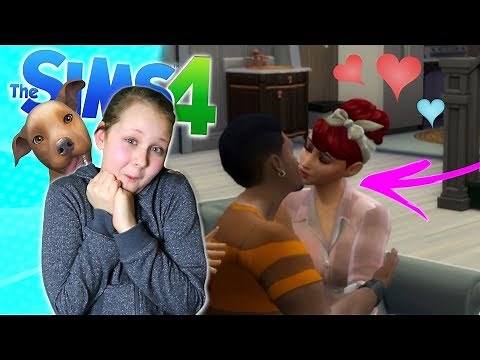 FIRST KISS WITH BOYFRIEND!! And Pets Making a MESS!! Sims 4 - Ruby Rube