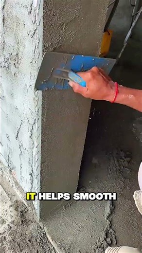Satisfying Wall Plastering with Corner Trowel
