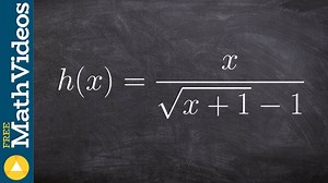 How to evaluate the limit at the end of a radical graph left right and general