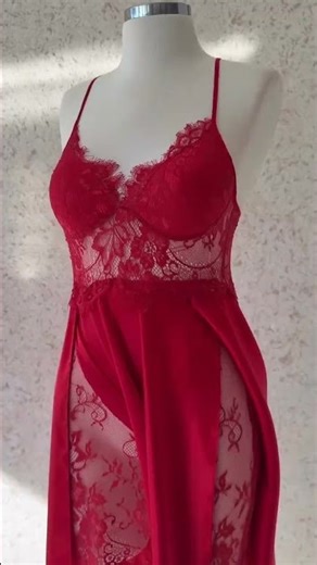 Bridal Silk Night Dress ✨ Pure Elegance for the Wedding Night #beauty #dress #fashion #bridalnighty