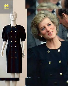45K views · 3.9K reactions | “Princess Diana at Wimbledon, 1990 — a navy blue Escada dress with golden buttons and detachable white sleeves.  Elegant, approachable, and timeless — which Diana look is your favorite?” #fyp #fblifestyle #viralvideo | Echoes of History | Facebook