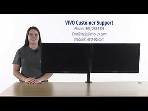 How to adjust the height on your VIVO monitor