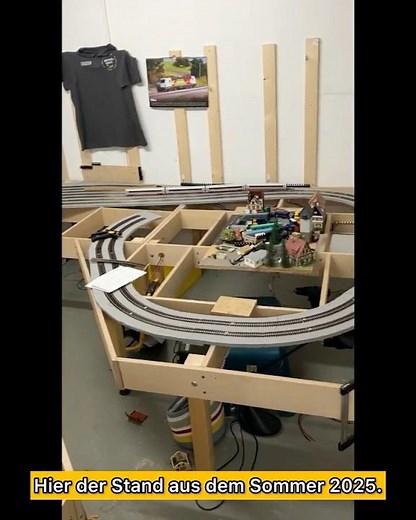 Eine Modellbahn entsteht. Kurzer Zwischenstand #moba #modellbahn #modeltrains