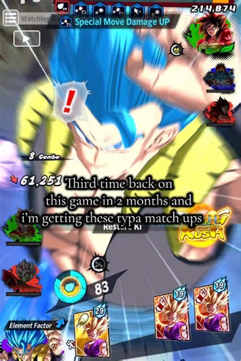 Frustrations with DB Legends Gameplay