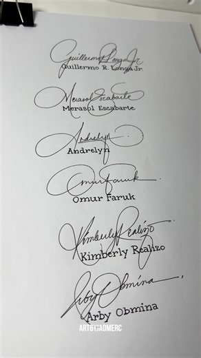 44K views · 434 reactions | Random Signature Names Part 25 #artbyjadmerc #signatureart | Art by Jadmerc | Facebook