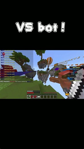 ベッドウォーズ練習マップでbotとマジ勝負！【マインクラフト】【BE】#minecraft #マイクラ #マインクラフト #配布ワールド #shorts