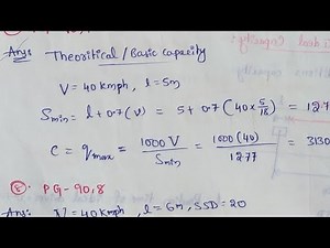 Traffic capacity calculations | Basic capacity calculations
