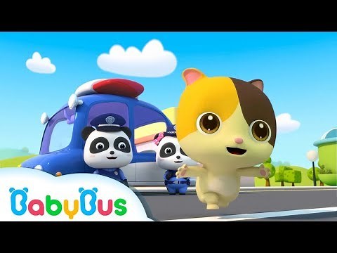 Help Baby Kitten Go Home | Kids Policeman Pretend Play | Animation & Kids Songs | BabyBus