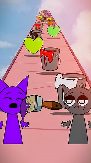 238K views · 2.9K reactions | Sprunki New Color Run - Wenda vs Gray - Incredible Clash #sprunki #pinki | Moy.7 | Facebook