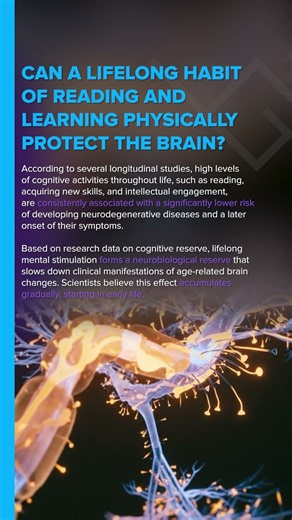 Can a lifelong habit of reading and learning physically protect the brain?