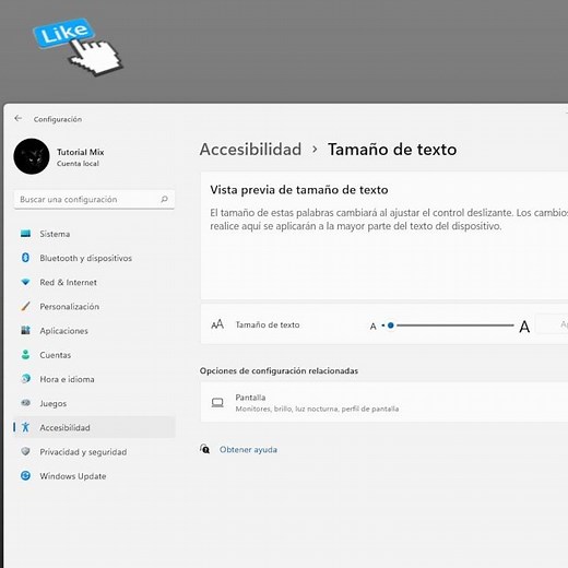 Cómo poner el texto más grande en Windows 11