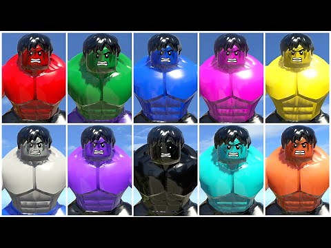 LEGO Hulk Transformation: All Colors Unlocked in LEGO Games!