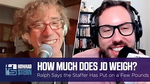 How much does JD weigh? Howard tries to guess after Ralph criticizes the staffer for putting on a few pounds. | The Howard Stern Show