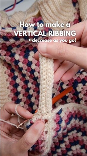 Easy Crochet Ribbing Technique Step by Step #crochet #tutorial