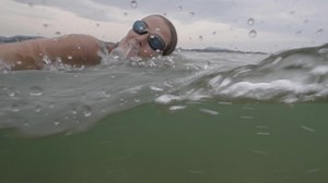 Young Woman Swimming Sea Stock Footage Video (100% Royalty-free) 1079594261 | Shutterstock