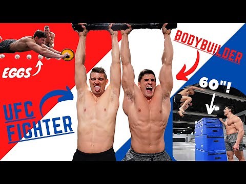 VIRAL Fitness Challenges! UFC FIGHTER VS BODYBUILDER Ft. Houston Jones