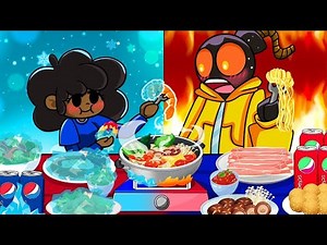 Hot VS Cold Food Challenge (Carol vs Whitty) - Friday Night Funkin' Animation Mukbang