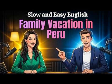 Slow & Easy English Listening Practice A2 Level | Family Vacation in Peru