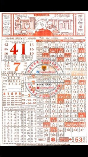 Today | Daily News Chart | Joker Chart | BholaRam Chart | Champion Chart | Kalyan Ratan Challenge 💝