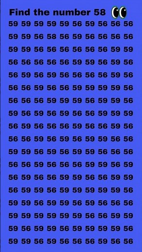 Find the number 58