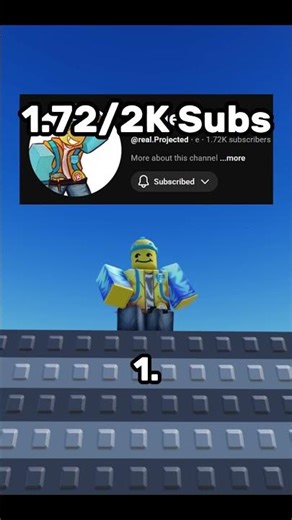 DAY 10! 1720/2000 for giveaway! Sub and comment to enter if we hit it! #shorts #meme #roblox #gaming