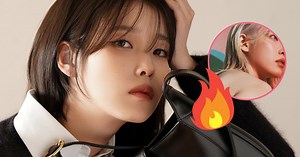 IU Tries Out The "No Bra" Fashion Trend In Skin-Exposing Outfit