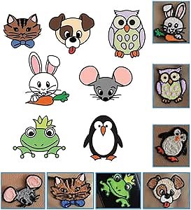 Yosoo 3D Printer Drawing Paper, 20pcs 40 Cartoon Patterns Printing Paper Painting Graffiti Template for 3D Pen Kids DIY Gift Present