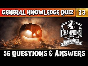 Pub Quiz 73 : Halloween Special. 8 Rounds: Halloween tradition, superstition, history and more!