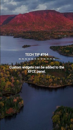Adding Custom Widgets to the XFCE Panel :: 2025-09-10 #shorts #TechTips #dotKey