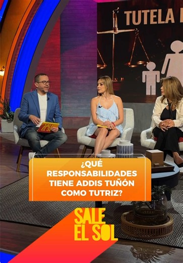 ¡Estas son las responsabilidad que tendrá #AddisTuñón como tutriz del nieto de #MaribelGuardia! 😱👨🏻‍⚖️📜👦🏻☀️📺 #SaleElSol #DetrásDeSES