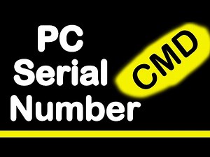 how to check computer serial number using command prompt