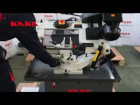 KAKA Industrial Horizontal Series Metal Cutting Band Saw Operation Demo
