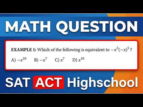 MIND-BLOWING SAT ACT Highschool Maths Problem Tricks Revealed! Test Prep Math