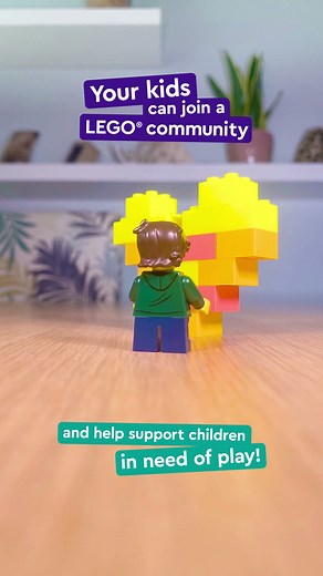Post a LEGO heart on the LEGO Life app 💛 | #LEGO #Animation #Shorts