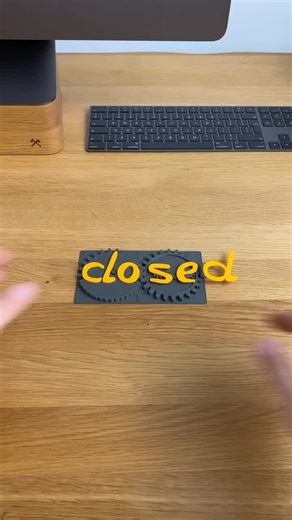 how it’s made - open closed sign 😉 follow for more 😊 #3dprinted #marsgizmo #tiktokartists #homedecor #3dprint #3dprinting #3dprinter #diyproject