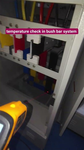 temperature check in bush bar system #electrical #electricalindia #electricalguru #youtubeshorts