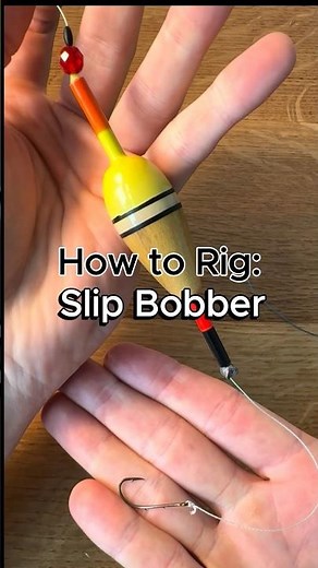 How to rig a slip bobber #fishing #howto #walleye #walleyefishing #crappie #panfish