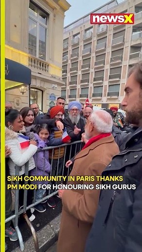 #watch: Sikh Community in Paris Applauds PM Modi’s Tribute to Sikh Gurus’ Legacy | NewsX