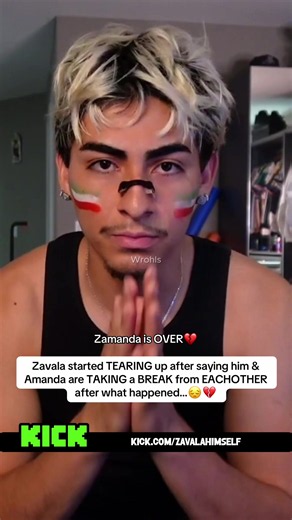 Zavala started TEARING up after saying him & Amanda are TAKING a BREAK from EACHOTHER after what happened…😔💔#zavala #amandasolis #fyp