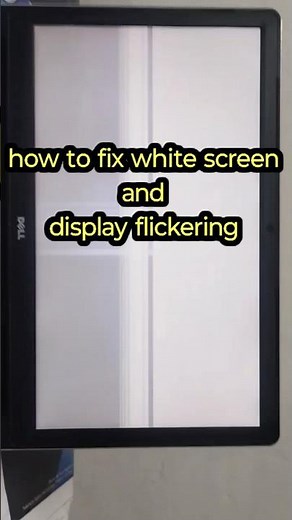 How To Fix White Screen on Windows 10 /11/8/7 Laptop Or Computer Monitor