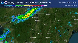 10K views · 55 reactions | The forecast remains on track for a line of showers to move through the North Country and Vermont this afternoon and evening. Gusty winds up to 40 mph, brief heavy rain, and maybe a rumble of thunder can be expected within any of these showers. | US National Weather Service Burlington VT | Facebook