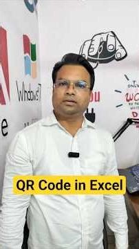Create QR Code in Excel in 10 Seconds! #excel